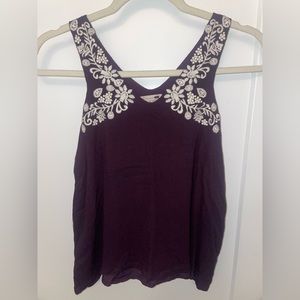 maroon tank blouse
